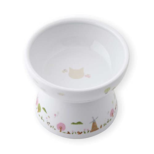 猫壱(necoichi) 脚付フードボウル 猫柄 ラージサイズ (Sakura Animal Town)