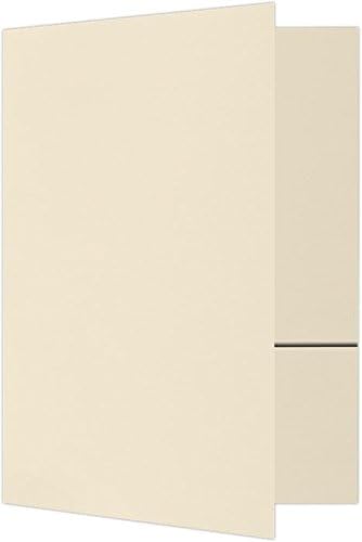 LUXPaper 6 X 9 Small Two Pocket Presentation Folders, Sterling Gray Linen 50 Pack - View #9