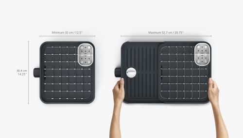 Foto von Joseph Joseph Extend Ausziehbares Abtropfgestell mit abnehmbarem Besteckhalter und schwenkbarem Abtropfauslauf, Grau, 4