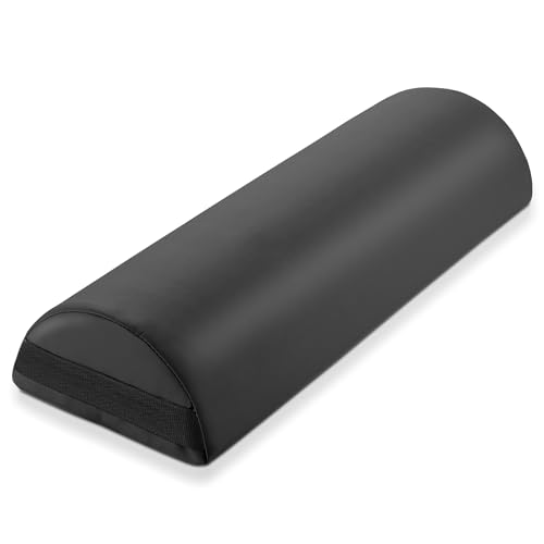 Salon Sundry Half Round Jumbo Massage Table Bolster Under Knee Pillow Pad - 26 x 9 x 4.5 Inch