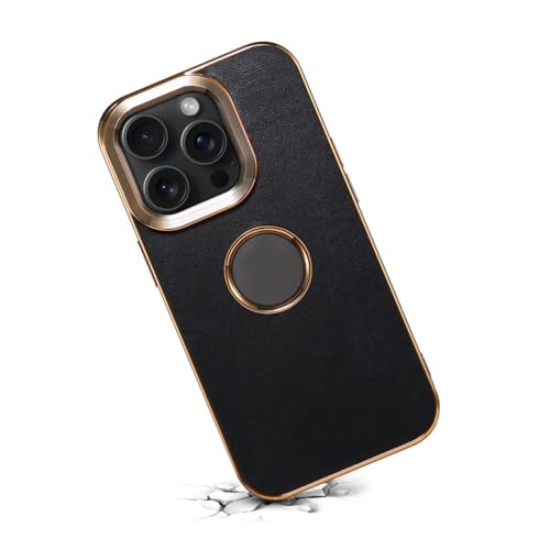 Coque arrière cuir iPhone 15 Plus antichoc évite les casses