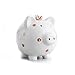 Produktbild Liudan Sparschwein/Spardose Keramik-Piggy Bank-Münzen-Geld-Kasten Speicher Frech Schwein Münze Bargeld Fun Sparschwein für Mädchen (Color : A)