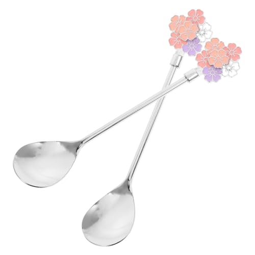 Amosfun Cucharas Postre Cuchara Para Helado De Acero Inoxidable 2 Unidades Para Cocina