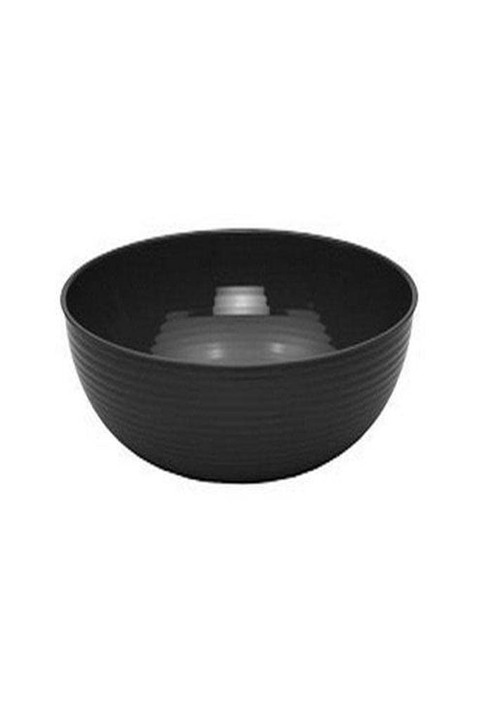 () 18-4/5 oz Round Ribbed Bowl - Camwear® [Case of 12] by Cambro – 18.8-Ounce, 18.8 ounces, Polycarbonate, Black, Model RSB6CW110