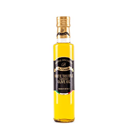 La Rustichella - Aceite de Oliva de Trufa Blanca 250ml , Vegano , Sin Gluten , Sin Colesterol - Delicadeza Italiana
