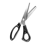 Professionelle Schneiderschere, Zackenschere, Edelstahlklingen, 3/4/5/7 Mm, Ideal für Stoffe, Futter, Leder und Handwerkliche Zwecke (5mm)