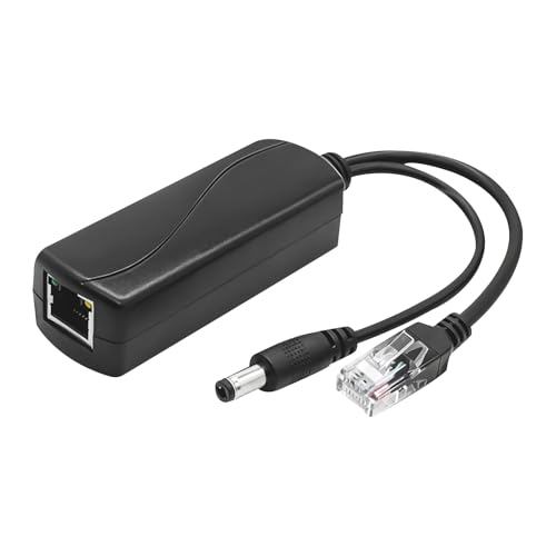 Ya en mundofriki.es: Divisor PoE Gigabit 48V a 12V DC 2A, Splitter PoE Activo IEEE 802.3af, Conector DC 5.5 x 2.1mm, Adaptador PoE para IP Cámara, Ap, Smart Home, 10/100 Mbps hasta 100 Metros