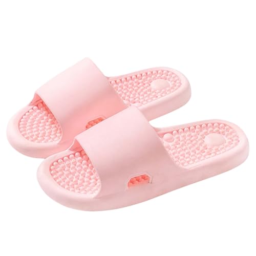 Zapatillas de masaje de pies para hombre/mujer, chanclas plantar fascitis masajeador zapatos de punto Slides verano zapatillas ligeras suaves interiores antideslizantes para el hogar cómodas