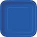 Unique- Piatti Ecologici Quadrati di Carta-23 cm-Colore Blu Reale-Confezione da 14, Royal Blue, 31484EU