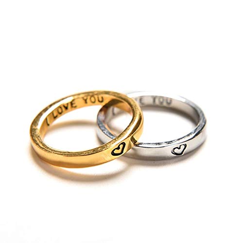 PULABO Ring Set Paar Ringe Damen Herren Accessoires Hand Dekoration Ehering Modisches Geschenk Langlebig Im Gebrauch Beliebt