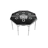 Portable TuscanyPro Professional High Roller Tour Lightweight Folding Poker Table Aluminum-High and...