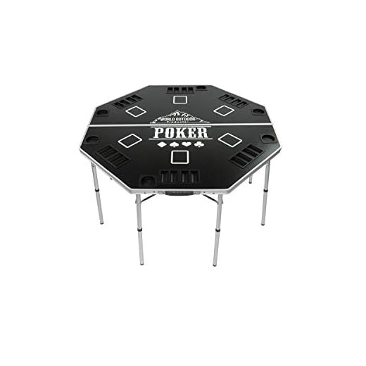 TuscanyPro Professional High Roller Tour Lightweight Portable Folding Poker Table