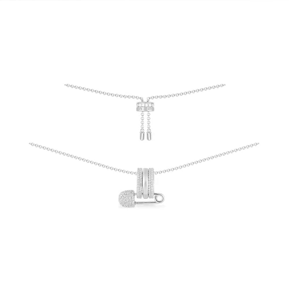 APM Monaco pin Small waist adjustable chain length niche design necklace clavicle chain for women