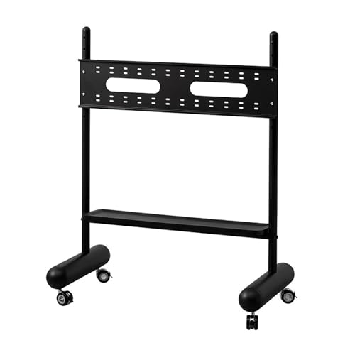 Soporte móvil para TV con ruedas, 100 cm, negro miniatura 1