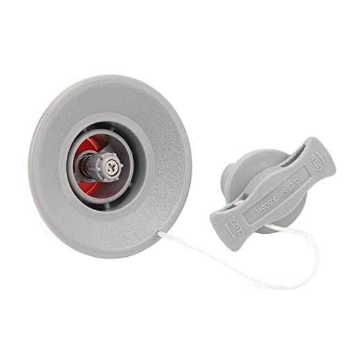 Inflatable Kayak Boat Air Valve,2Pcs Kayak Boat Air Valve Inflatable Gas Plug Replacement for Rubber Dinghy Raft Canoe 8 Teeth with Cover Rope