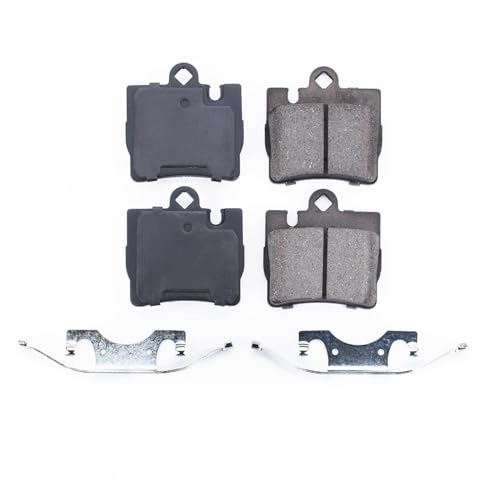 Image of PowerStop Rear Brake Pads for Mercedes-Benz CL500 2000-03 |CL55 AMG 2001-02 |CL600 2001-02 |S430 2000-03 |S500 2000-03 - Z17 Ceramic Brake Pads with Installation Hardware, 17-848