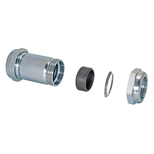 Image of Eastman 4-5 /8 Inch Long Pattern Compression Coupling, 1-1 /4 Inch IPS, Galvanized Steel, 20568