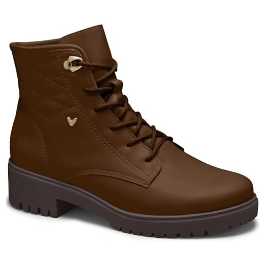 Mississipi, Bota Coturno Feminino Mississipi Tratorado Marrom MI841-0003 Tamanho:35;Cor:Marrom