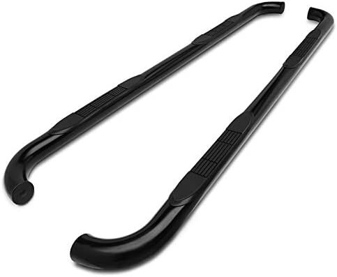 TAC Side Steps Fit 2004-2023 Nissan Titan Crew Cab / 2016-2023 Nissan Titan XD Crew Cab Truck Pickup 3" Black Side Bars Nerf Bars Running Boards (2 Pieces)