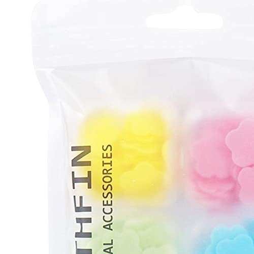 Milageto 200 pçs de papel de, folhas de papel de, descartáveis pequenas flores portáteis em forma de