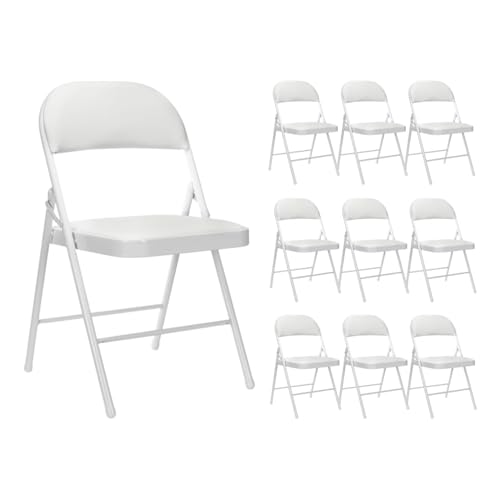 THINIA HOME Pack 10 Sillas Plegables Acolchadas