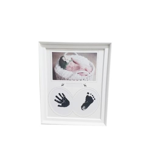 BESTonZON Baby Memory Frame Handprint Footprint Photo Frame Newborn Photo Display Baby Boy/girl Present