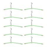 10 Stück reflektierende Angelausrüstung mit Druckknöpfen, entworfen für nächtliche Angelausflüge in Seen, Flüssen oder Küstengebieten (10 cm)
