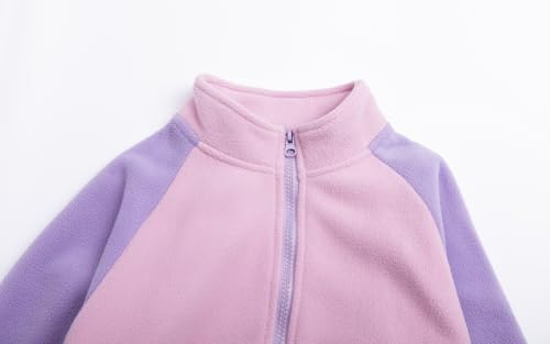 LittleSpring Neutral Boys Girls Polar Fleece Jacket with Zipper Fall Winter Outwear3