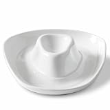Meideal Ceramic Cowboy Hat Chip and Dip Serving Tray, 10 Inch White Porcelain Dessert Plate Party Bowl for Appetizer, Salsa, Snacks, Candy, Sushi, Veggies, Fruit, Entertaining, Hosting, Home Decor