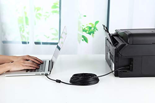 Xbohjoe Usb 2.0 Printer Cable 30 Ft Usb Printer Cable Type A Male To B Male Printer Scanner Cord For Hp, Canon, Lexmark, Epson, Dell Usb A To B Cable And More (Black 30Ft) #TOP6