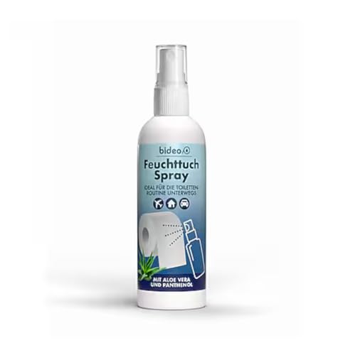 bideo® Spray para toallitas húmedas, 50 ml, limpieza higiénica (50 ml, juego de 1)
