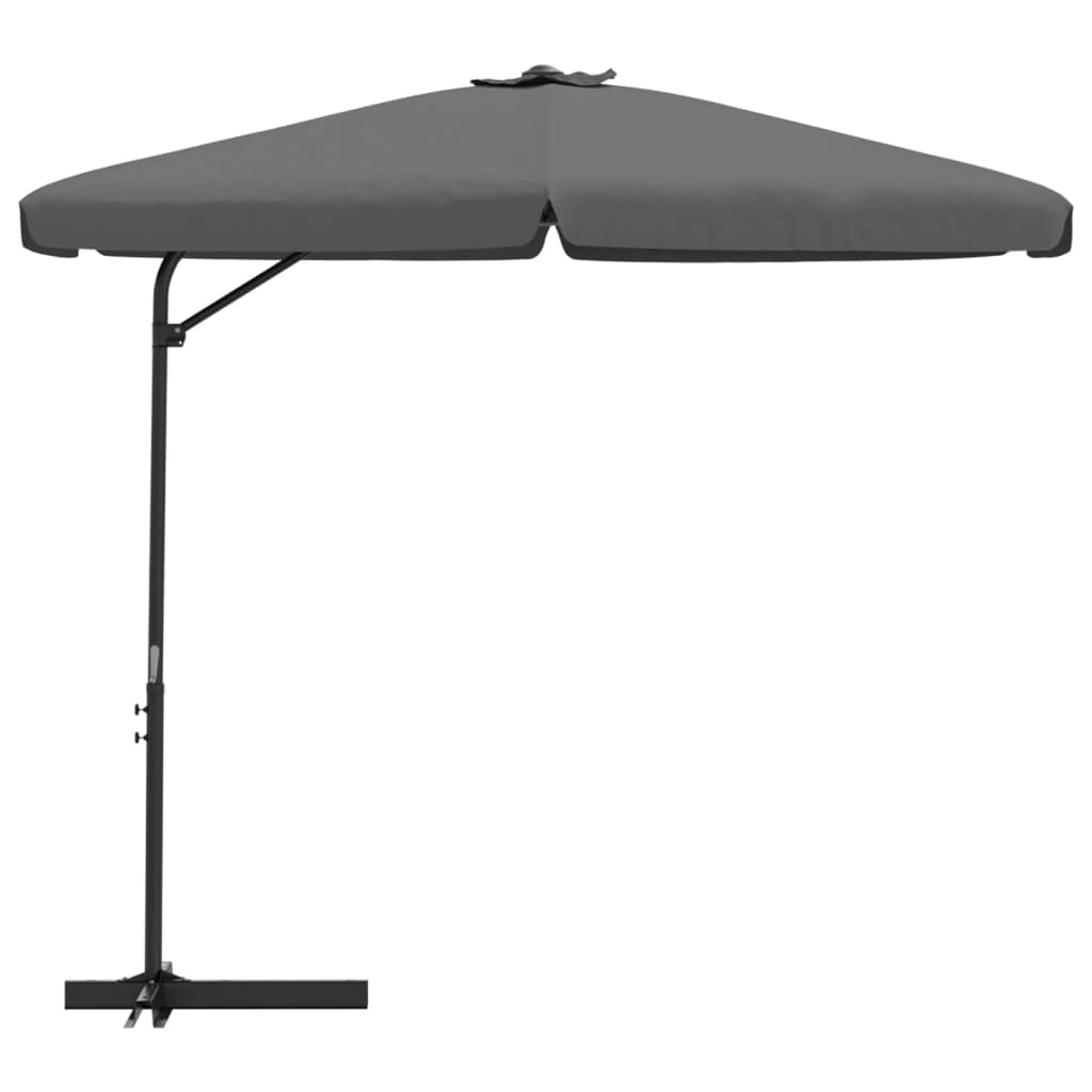 Parasol ogrodowy parasol przeciwsłoneczny do roślin, ze stalowym masztem, 300 cm, zielony