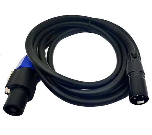 speakon to xlr speaker cable xlr female to speakon male adapter 18m6feet with twist lock for djpa speakers