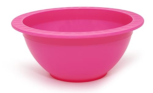 GIO'STYLE GioStyle Schüssel aus lebensmittelechtem Kunststoff | Ø 19 cm | Fuchsia | Made in Italy | Perfekt für Partys, Picknicks, Camping | Linie Trippy