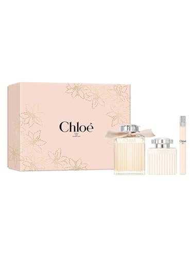Chloe Signature Eau de Parfum - Set de regalo de 100 ml (contiene 100 ml de EDP, loción corporal de 100 ml y spray de viaje de 10 ml)