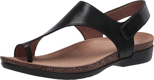 Dansko Reece Sandal for Women – Memory Foam and Cork Footbed for Comfort and Arch Support – Lightweight Rubber Outsole for Long-Lasting Wear with Hook & Loop Strap