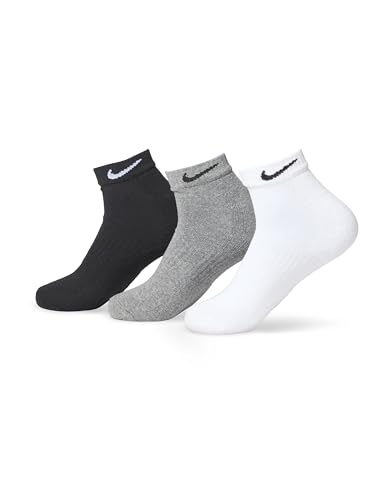 Nike Unisex Adult Everyday Cushioned Training Low Socks (3 Pairs)