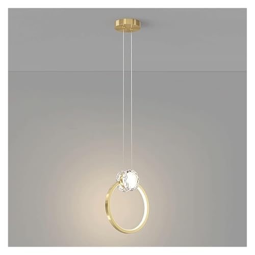 Lampe à suspension en laiton avec mode 3 couleurs pour adapter l'éclairage de votre salon