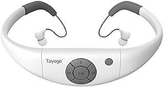 Tayogo 8GB Swimming Waterproof MP3 Player, IPX8 Waterproof Swimming Headphones, Work for 6-8