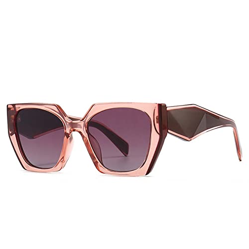 Lunettes de soleil polygonales violettes pour vos festivals et terrasses ensoleillées