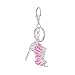 Crystal Rhinestone Diamante High Heel Shoe Decoration Chain for Phone Car Bag Key Ring keychain Charm Gift - Perfect for Women Ladies Girls' Phone Key Bag Pink