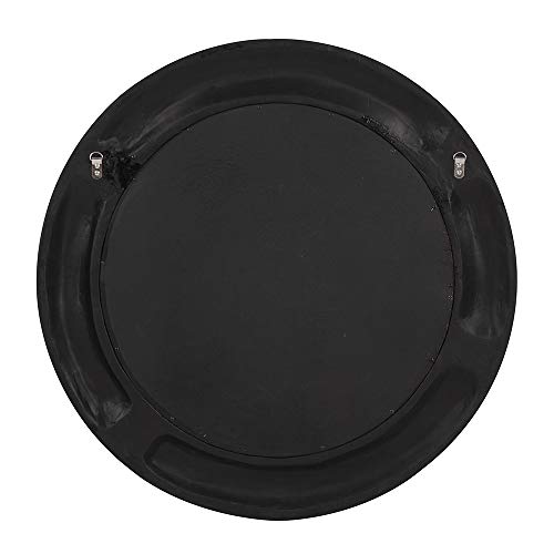 Image of Howard Elliott Bergman Big Round Mirror for Wall Decor, Silver Glossy Mirror with Starburst Effect, Modern Large Circular Hanging Wall Vanity Mirror for Living Room, Bathroom or Entryway, 32 x 32 Inch