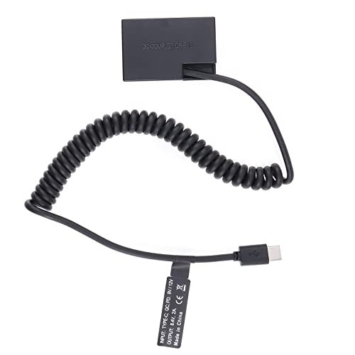Focusfoto Usb-C Type-C To Full Decoded Lp-E17 Dummy Battery Dr-E18 Coupler Power Adapte Spring Cable For Canon Eos R8 R10 Rp 77D 200D Mark Ii 250D 750D 760D 800D 850D;Rebel T6I T6S T7I T8I Sl2 Camera thumb #4
