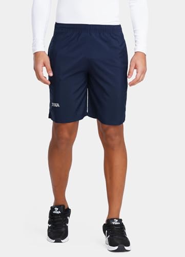 Image of TYKA Mycra Shorts for Men | Polyester Training Shorts | Quick Dry Gym Running Sports Wear Black
