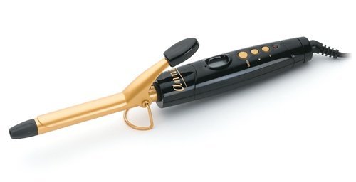 Digital 5/8 Inch Gold Ceramic Curling Iron, Ceramic ionic, gold plates, heat distribution, even heat, even distribution, temperature controller, digital, hair wand, ceramic barrel, hair curls