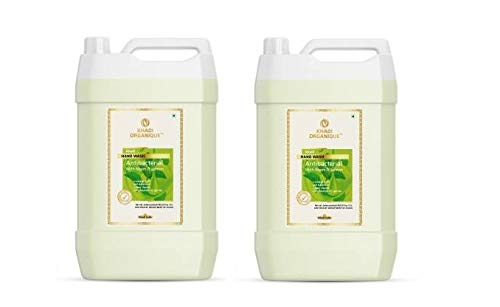 Image of Khadi Organique Hand Wash Can (10 L) - Advanced Lemon & Organic Neem Anti Bacterial Hand Wash For Germ Protection | Cleanses | Moisturises Dermatologically Tested