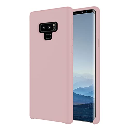 Image of LIRAMARK Liquid Silicone Soft Back Cover Case for Samsung Galaxy Note 9 (Pink)
