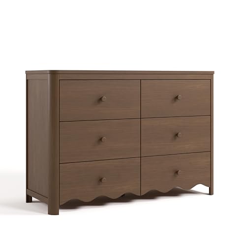 Storkcraft Casablanca 6 Drawer Dresser (Hazelnut) – GREENGUARD Gold Certified, Nursery & Kids'...