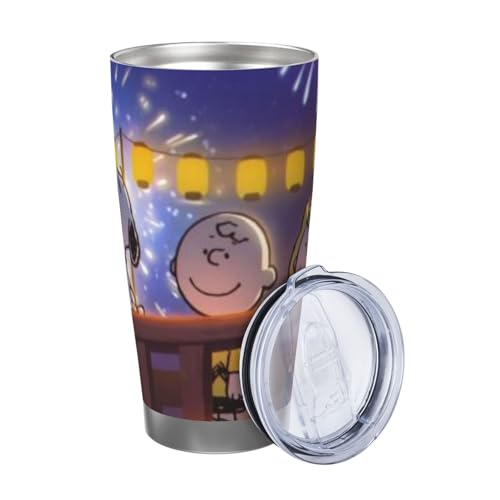 マグカップ スヌーピー コーヒーカップ コンビニカップ 保冷 保温 タンブラー ステンレス製 大容量 真空断熱マグ 蓋付き 持ち運び 直接ドリップ 車用 600ml Straw Three-piece Set