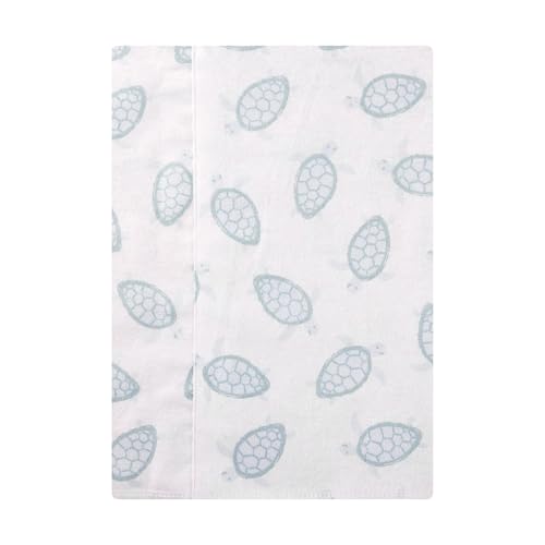 Image of Hudson Baby Cotton Flannel Burp Cloths 4-Pack, Little Sea Turtle, One Size